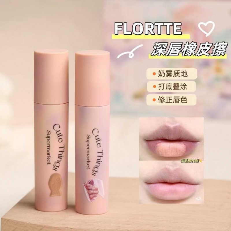 Kem môi FLORTTE, bột môi, bóng mịn, chống nước và chống mồ hôi GNEY