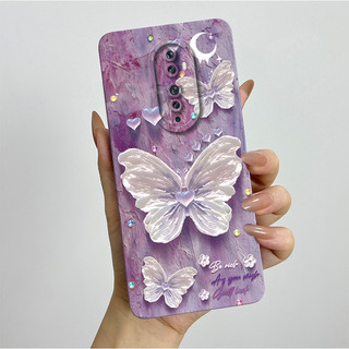 Dành Cho OPPO Reno 2F / Reno 2 Ốp Lưng Thẩm Mỹ Hoa Bướm Đẹp Chống Sốc Mỏng Mềm Cho OPPO Reno2 F CPH1989 Vỏ Điện Thoại 6.5 inch