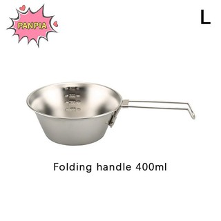 Pnpia 30 / 200 / 400ml Thép không gỉ 304 Sierra Cup Bộ đồ ăn ngoài trời để cắm trại và dã ngoại Bát súp có thể xếp chồng lên nhau Boutique