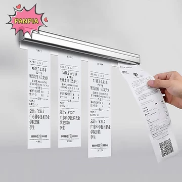 [Pnpia] 20 / 30 / 40 / 50cm Vé Tab Hóa Đơn Giá Treo Thanh Nhà Bếp Đặt Hàng Giá Đỡ Tài Liệu Dụng Cụ Nhà Bếp Vé Kẹp Giấy Boutique