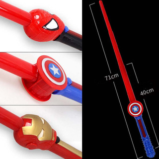 Đồ Chơi Kiếm Ánh Sáng 3 Khúc Rút Gọn - Gậy Âm Thanh Ánh Sáng Siêu Nhân Cho Bé