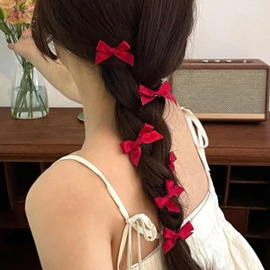 HNKMP 10 Chiếc Nơ Kẹp Tóc Ngọt Ngào Ballet Ruy Băng Nơ Kẹp Tóc Nổ Kẹp Bé Gái Hàn Quốc Lấy Kẹp Mũ Phụ Kiện Tóc.