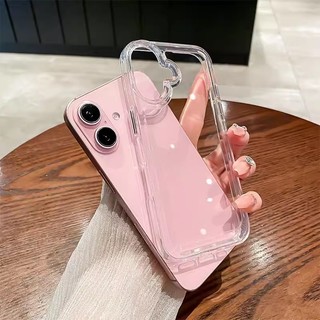 Ốp điện thoại trong suốt sang trọng cho iPhone 11 12 13 14 15 16 Pro Max Vỏ Acrylic cứng pha lê trong suốt