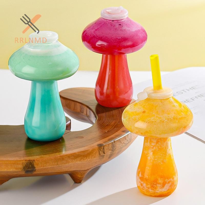Rrlnmd 1 / 3 Chai Nước Kawaii Cho Trà Sữa Cà Phê Nước Uống Di Động Cốc Uống Nhà Trong Suốt Chai Nước Giải Khát MỚI