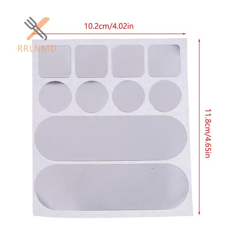 Rrlnmd 5 Miếng Dán Nồi Inox Tự Dính Sửa Chữa Băng Nồi Miếng Dán Chống Thấm Nước Chịu Nhiệt Độ Cao Băng Lá Nhôm MỚI
