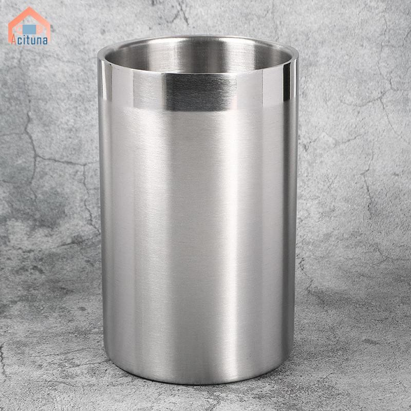 Xô Đá Bằng Thép Không Gỉ Lớn Thực Tế Champagne Xô Bia Đồ Uống Bồn Đá Cho Khách Sạn Bãi Biển Thanh Phụ Kiện
