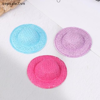 [-d] 5 Chiếc Nhà Búp Bê Dệt Tay Mũ Rơm Búp Bê Mũ Nhiều Màu Sắc Trang Trí Nhà Búp Bê Phụ Kiện Cho Trẻ Em Giả Vờ Chơi Đồ Chơi {vn}
