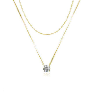 Vòng Cổ Nữ Kim Cương Giả Zircon Đôi Vòng Cổ Sóng Nước Dây Xích Xương Đòn Dây Xích Thời Trang Phương Tây Phù Hợp Với Thiết Kế Đơn Giản Năm Mới Trang Sức Nơi Làm Việc Kim Cương