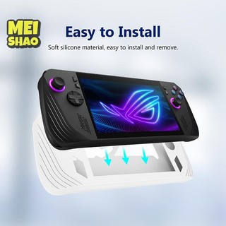 MeiShao Cho ROG Ally X Bảng Điều Khiển Chơi Game Silicon Vỏ Bảo Vệ Chống Sốc Bảo Vệ Tay Áo Chống Bảo Vệ Da