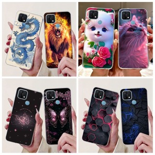 Dành Cho OPPO A15 Ốp Lưng OPPO A15S A35 2021 Ốp Lưng Điện Thoại Rồng Sư Tử Mèo Silicon Mềm Bảo Vệ Cho OPPOA15 A 15 A 15S Vỏ
