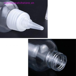 Toplanswatchstore 10-200ml Nhựa Bóp Nhỏ Giọt Có Vít Trong Suốt Mắt Mực Lỏng Dầu Nhỏ Giọt Chai Sắc Tố Sơn Hộp Đựng VN