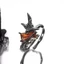 Nhẫn Gothic có thể điều chỉnh với đá quý màu đen dành cho người đam mê thời trang Sử dụng hàng ngày