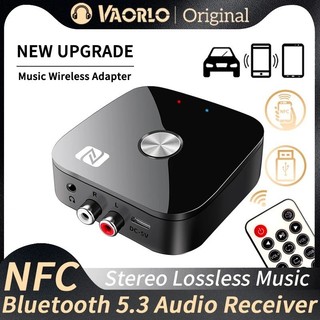 Nfc Bluetooth 5.3 Bộ Thu Âm Thanh 3.5 Mm AUX R / L RCA Stereo Lossless HIFI Âm Nhạc Bộ Chuyển Đổi Không Dây USB U-Disk Chơi Điều Khiển Từ Xa Cho Xe Ô Tô Bộ Khuếch Đại Loa