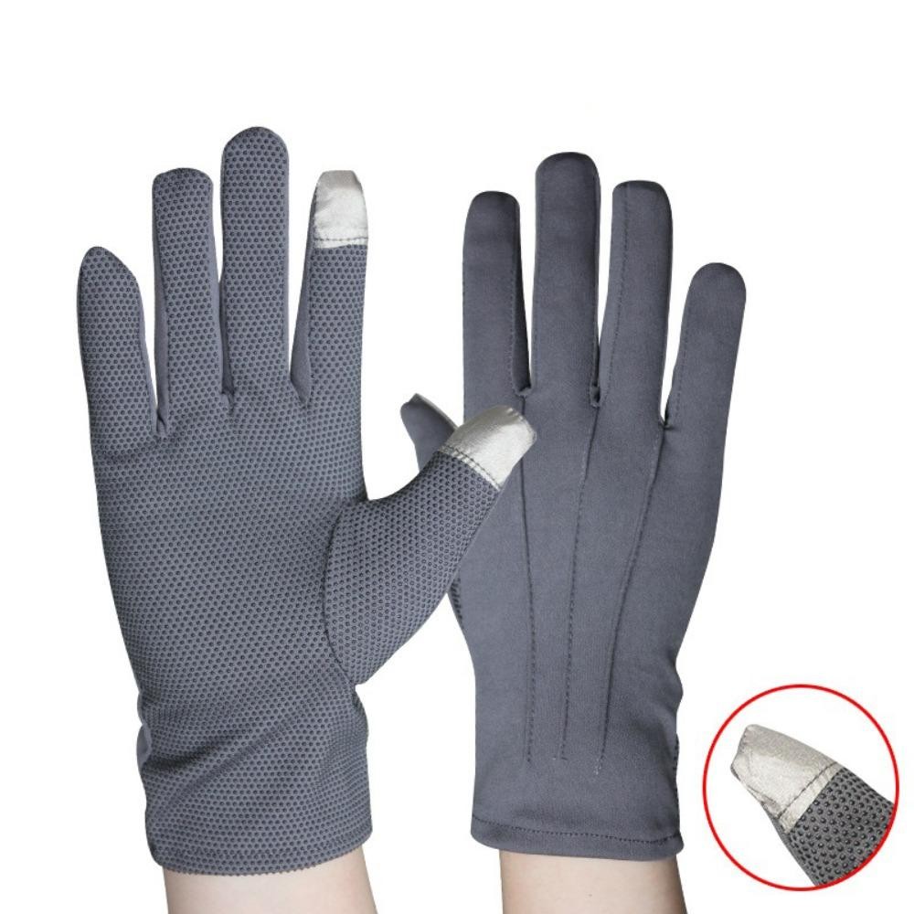 Găng tay nghi thức HOBBYIN, Găng tay lái xe thoáng khí chống tia cực tím, Găng tay chống nắng màn hình cảm ứng chống trượt Unisex