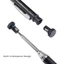 Bút chì cơ học TUYỆT VỜI, Bút chì chế biến gỗ đánh dấu lỗ sâu 2,8mm, Máy mài tích hợp kim loại chất lượng cao Dụng cụ đánh dấu chế biến gỗ đầu dài Xây dựng chế biến gỗ