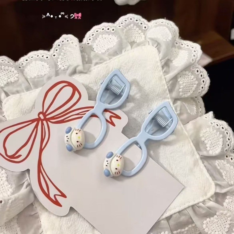Ngọt Ngào Dễ Thương HelloKitty Kính Kẹp Tóc Nhỏ Bé Gái Trán Nổ Kẹp Phụ Kiện Tóc