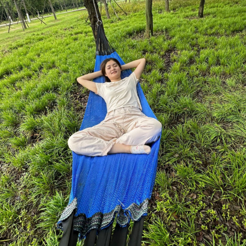 Võng Lưới Xếp,Võng Lưới,Võng gấp cao cấp,Võng Lưới Du Lịch Dã Ngoại,Tải Trọng 250kg,Với dây thừng