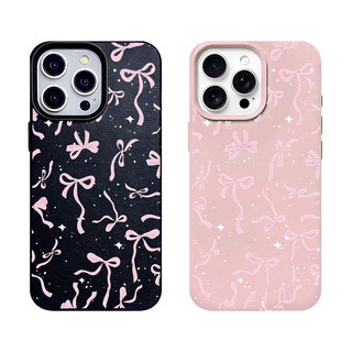 ibumpers Ốp Điện Thoại iPhone Họa Tiết Nơ Màu Hồng Tinh Tế Cho IPhone 16 15 14 12 13 11 Pro Max IP 7 8 Plus X XS XR Ốp Lưng Mỏng Silicon Mềm Da Họa Tiết