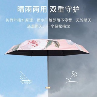 Ô Dù Mưa Hoặc Mưa Sử Dụng Kép Nhỏ Di Động Mini Ô Chống Nắng Nữ Ô Chống Nắng Chống Tia Cực tím Cách Nhiệt Ô