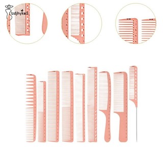 9x Lược Bộ Dụng Cụ Tạo Kiểu Tóc Lược Tạo Kiểu Tóc Mịn Cho Cửa Hàng Cắt Tóc Xoăn Ướt