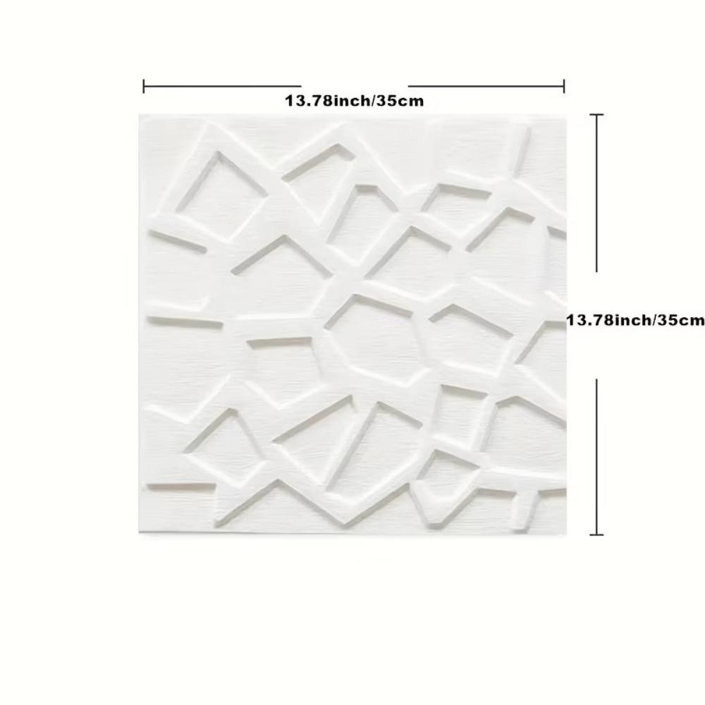 Trần xốp NEAVERLER, Nhãn dán tường tự dính 35 * 35cm, Giấy dán tường nền chống va chạm và dính chống thấm nước Trang trí phòng ngủ
