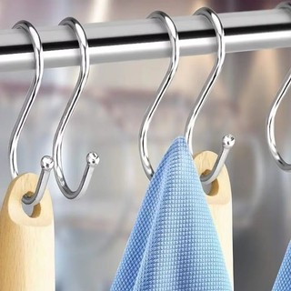 10 / 20 / 30 Cái Móc Hình Chữ S Bằng Thép Không Gỉ - 9 / 7 / 5.5cm Quần Áo Đa Năng Khăn Bảo Quản Móc Treo Nhà Tổ Chức