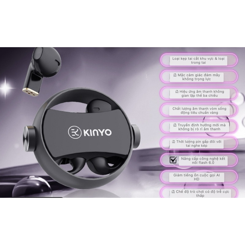 Tai nghe Bluetooth A20 âm hay, xoay tiện, pin bền, đeo êm, không