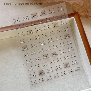 [savemoneyeveryday] Miếng dán móng tay dễ thương Thanh trượt móng tay đáng yêu Phong cách Hàn Quốc Đề can 5D DIY Trang trí móng tay [vn]
