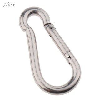 Jfory 316 Thép không gỉ Lò xo Snap Hook Carabiner Móc khóa Cắm trại Đi bộ đường dài Du lịch