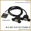 Thẻ chuyển đổi mở rộng M2 WIFI KEY A / ETo Usb Adapter Card Laptop Bo mạch chủ Ngff sang cổng kép Thẻ mở rộng USB2.0
