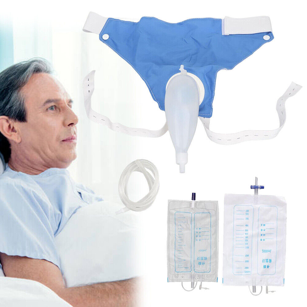 Silicone urine collection device suitable for the elderly. Silicone urine bag with leak-proof connector