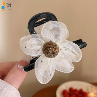 Phụ Nữ Gạc Hoa Kẹp Tóc Hoa Gạc Vuốt Tóc Với Kim Cương Giả Cho Nữ Và Bé Gái Phụ Kiện Tóc
