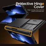 Ốp lưng TONGATE cho Z Fold 6, [có giá đỡ thẻ & Hộp đựng bút S] [Bảo vệ màn hình kính & Vỏ máy ảnh trượt] Ví bảo vệ bản lề chắc chắn Vỏ điện thoại chân đế cho Samsung Galaxy Z — ảnh 5