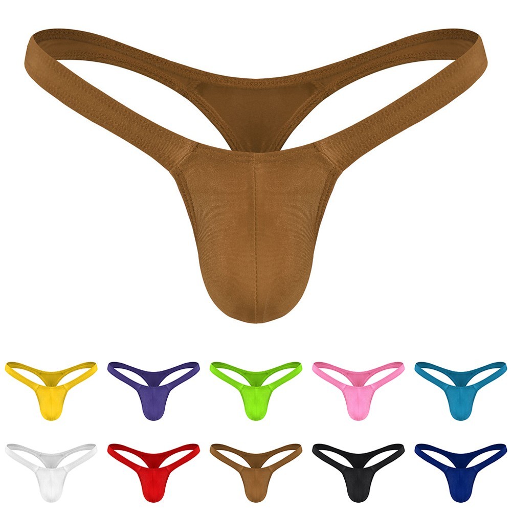 ⭐ Giggle ⭐Mới Nam Thấp Tầng Gợi Cảm Bikini T-back Thông Bluge Túi G Dây Quần Lót