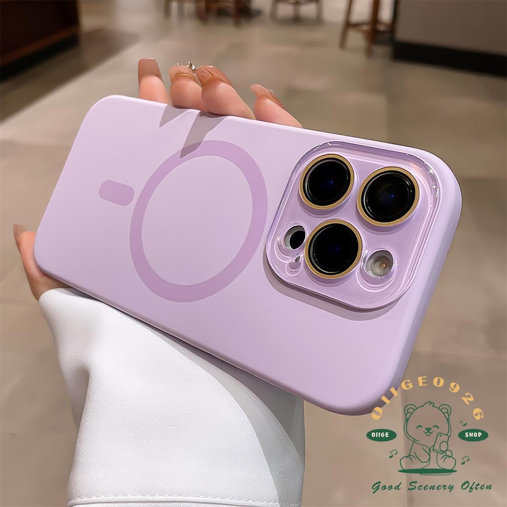 Macaroon màu lỏng da cảm giác từ tính Vỏ điện thoại iphone16 Pro Max 15 14 13 12 11 vỏ cho vỏ iPhone Vỏ mềm silicon TPU chống sốc