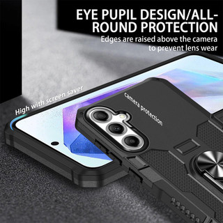 Dành Cho Samsung A55 5G Ốp điện thoại PC Cứng Lưng Mềm TPU Edge Bảo Vệ Camera Nhẫn Giá Đỡ Chân Đế Chống Sốc Mỏng Bao Da