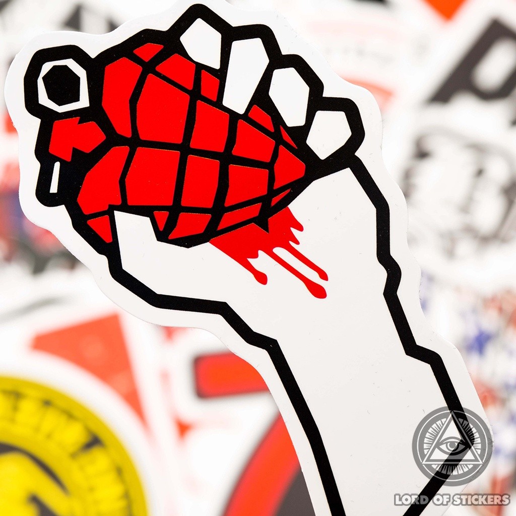 100 Hình Dán Sticker Graffiti Logo Ban Nhạc Rock RocknRoll Metal Punk