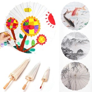 [COD] 1 Cái Đồ Dùng Tranh, Ô Giấy Tay Dài DIY Handmade, Dia 20 / 30 / 40 / 60cm Đạo Cụ Chụp Ảnh Trống Trắng Truyền Thống Cho Bé Tắm Kỷ Niệm Sinh Nhật Đám Cưới
