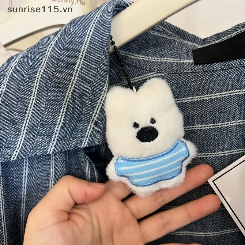 Ssvn Móc khóa búp bê chó con dễ thương cho mặt dây chuyền túi Chú chó nhỏ Móc khóa sang trọng dễ thương Chú chó ngộ nghĩnh Mặt dây chuyền sang trọng Móc khóa.