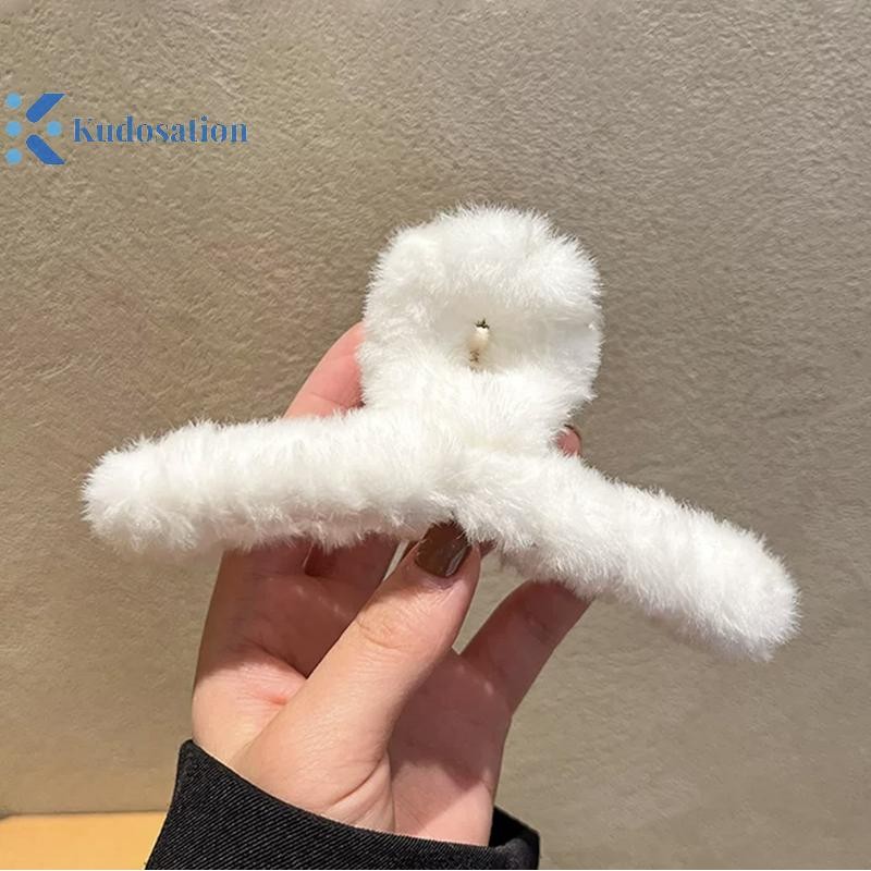 Kudosation Thu Đông Móng Vuốt Tóc Kẹp Thời Trang Vintage Chắc Chắn Tóc Hàn Quốc Phụ Kiện Dành Cho Nữ Bé Gái