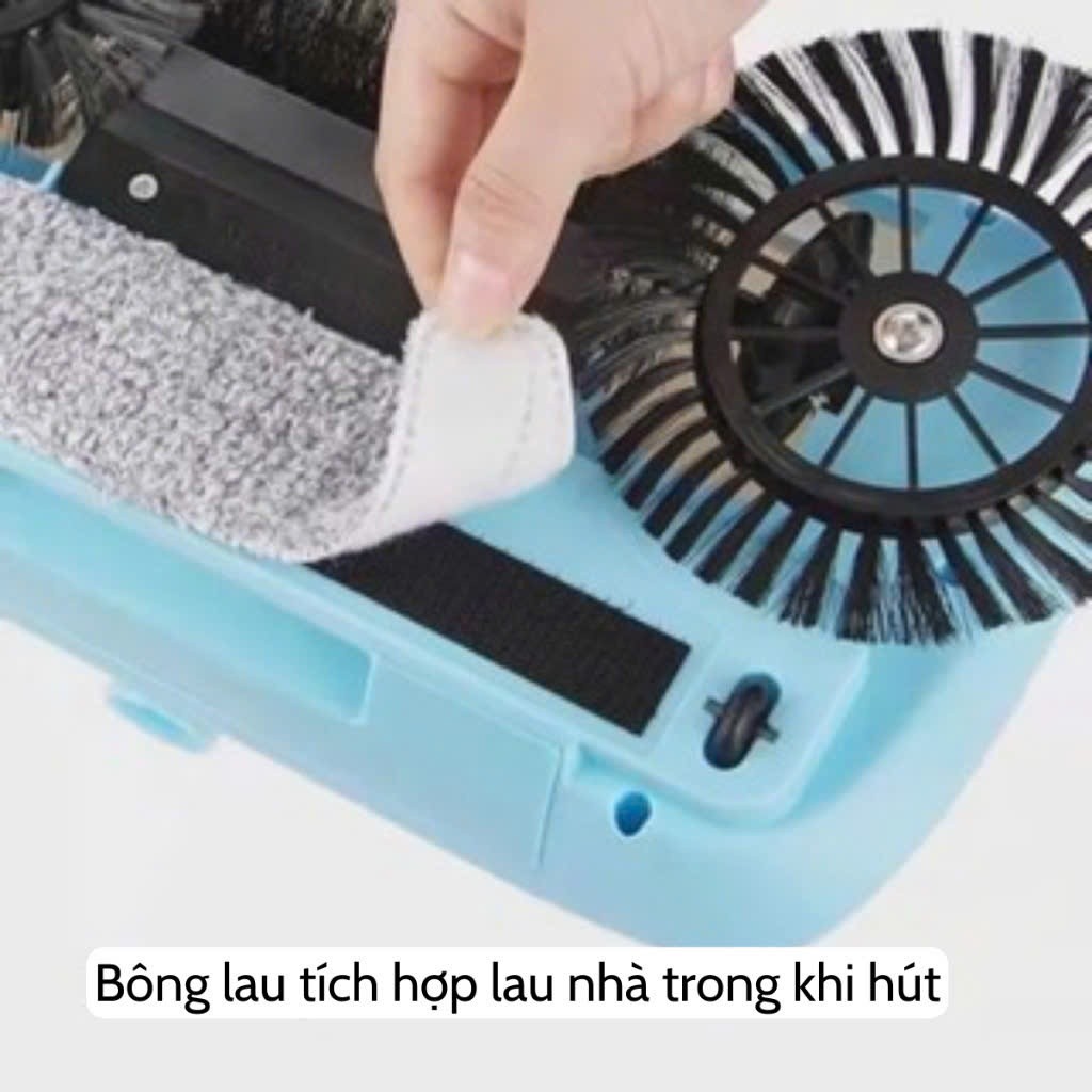 Chổi Lau Nhà Hút Bụi 3in1 – Quét, Hót, Lau Không Cần Điện, Xoay 360°, Dọn Dẹp Tiện Lợi