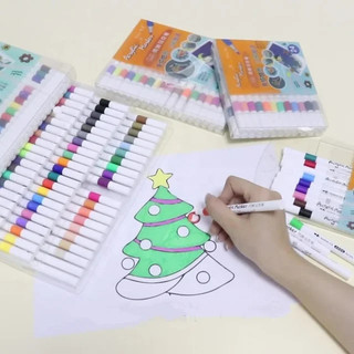 [60 màu] Combo 60 Màu Acrylic Marker Cao Cấp Hộp Nhựa 3 Tầng Màu Sắc Tươi Sáng - Bút Lông Màu Đẹp cho bé Thích Hội Hoạ