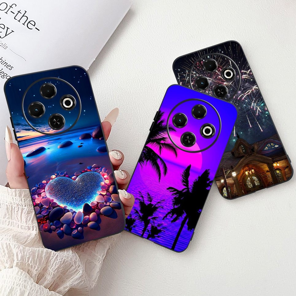 Ốp Điện Thoại Silicon Mềm Cho Tecno Spark 30c 4G 5G Vỏ Phong Cách Thoáng Mát Họa Tiết Rồng Hổ Spark30c kl5 kl5n Ốp Lưng