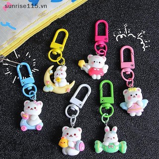Ssvn Động Vật Dễ Thương Móc Khóa Gấu Đáng Yêu Móc Khóa Cho Nữ Túi Bé Gái Trang Trí Tai Nghe Ch Mặt Dây Chuyền Đôi Quà Tặng.