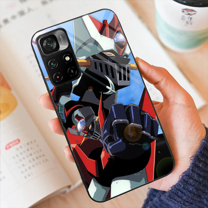 Ốp Điện Thoại Thủy Tinh Mazinger Z 03 Cho Xiaomi POCO F3 F4 F5 M3 M4 M5 M6 4G X3 X4 GT NFC X5 X6 PRO 5G