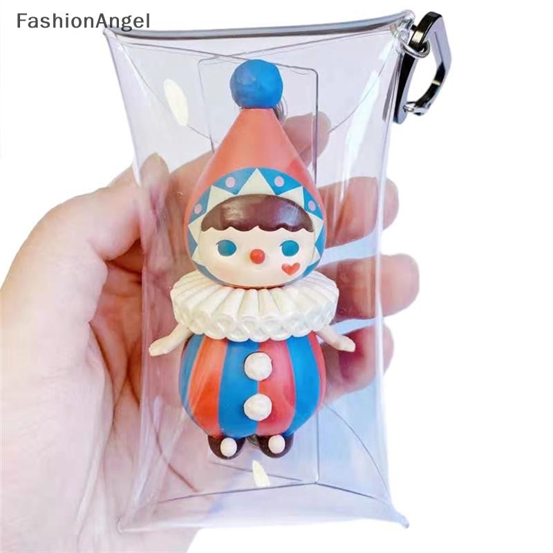 FashionAngel Anime Búp Bê Hiển Thị Túi Đựng Tiền Xu Trong Suốt Móc Khóa Mặt Dây Chuyền Túi Vuông Người Tổ Chức Chìa Khóa Son Môi Tai Nghe Túi Bảo Quản VN