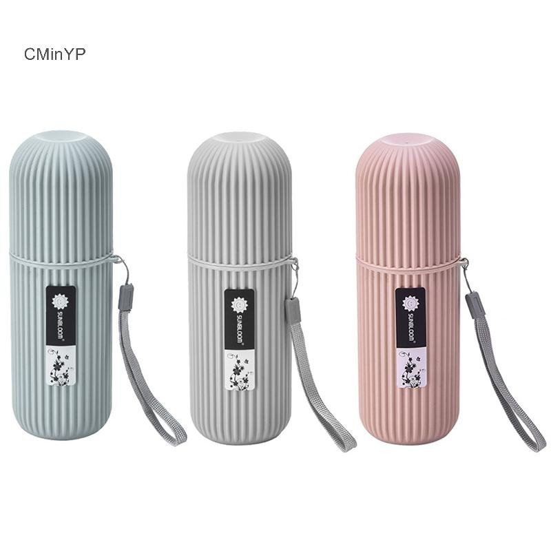 Cminyp Di Động Kem Đánh Răng Bàn Chải Đánh Răng Bảo Vệ Giá Đỡ Du Lịch Cắm Trại Hộp Bảo Quản Vinh Quang