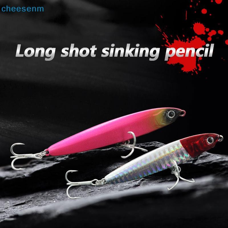 Cheenm Đúc Dài Chìm Bút Chì Mồi Giả Mồi Cứng 10g / 14g / 18g / 24g Road Runner Mồi Warp Bass Mandarin Bass VN