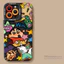 Anime Tranh Sơn Dầu + Dây Buộc Ốp Lưng Điện Thoại iPhone 17 16 15 14 13 12 11 Pro Max X Xr XsMax 7 8 Plus SE2020