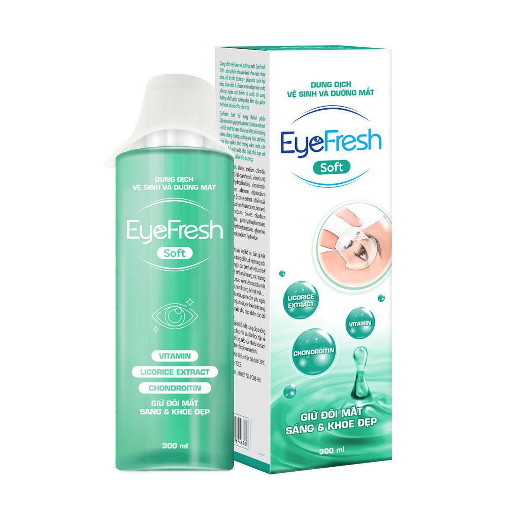 Ảnh Combo 2 Nước Rửa Mắt EYEFRESH Soft Hỗ Trợ Làm Sạch, Làm Dịu, Dưỡng Ẩm Cho Mắt Sáng Khỏe Chai 300ml 2